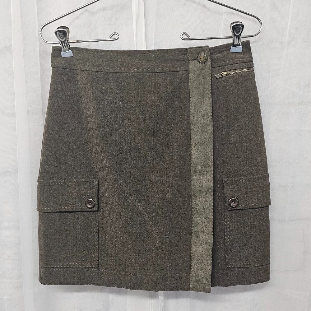 Kenar Skirt Olive Green Military Grunge Indie Mini S